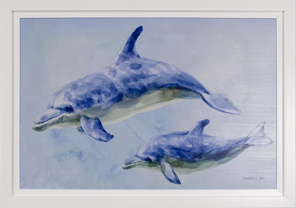 Graceful Dolphins II — Fish artwork