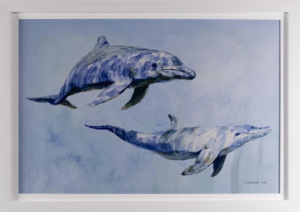 Graceful Dolphins I — Fish artwork