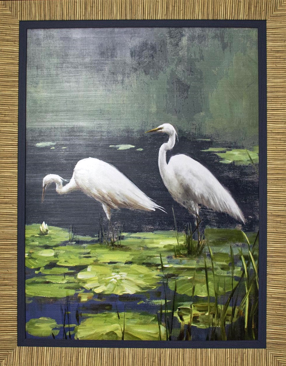 Night Egrets (2 Birds)