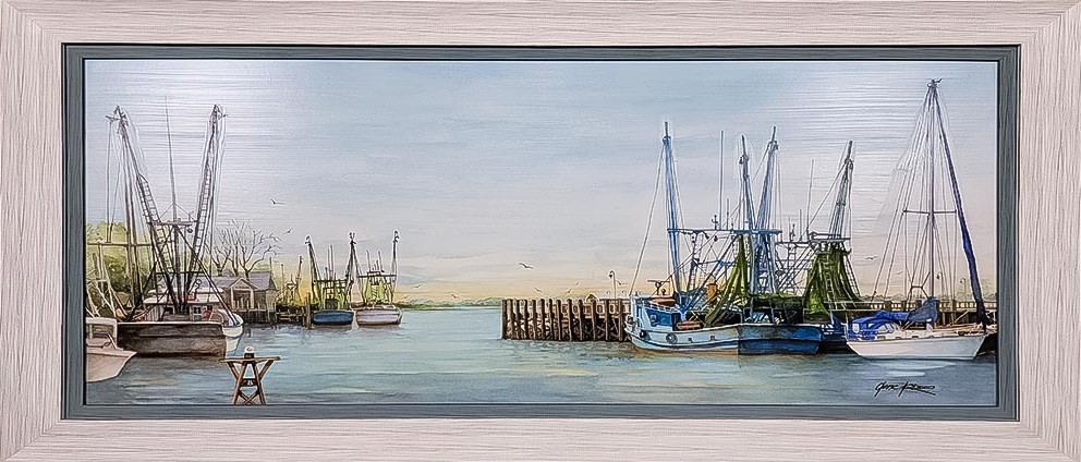 Western Glow Shem Creek — Boats artwork